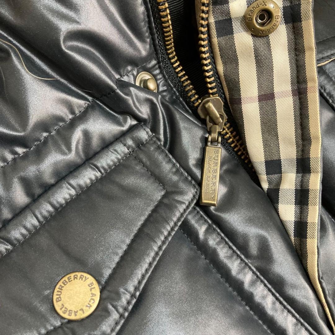 美品✨バーバリーブラックレーベル L ファー ノバチェック ダウンジャケット 美品✨バーバリーブラックレーベル L ファー ノバチェック ダウンジャケット