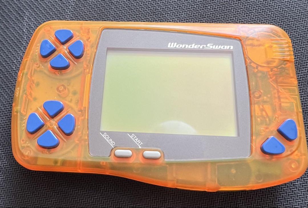 美品 ワンダースワン 本体 クリアオレンジ デジモン限定カラー デジモンまとめ売