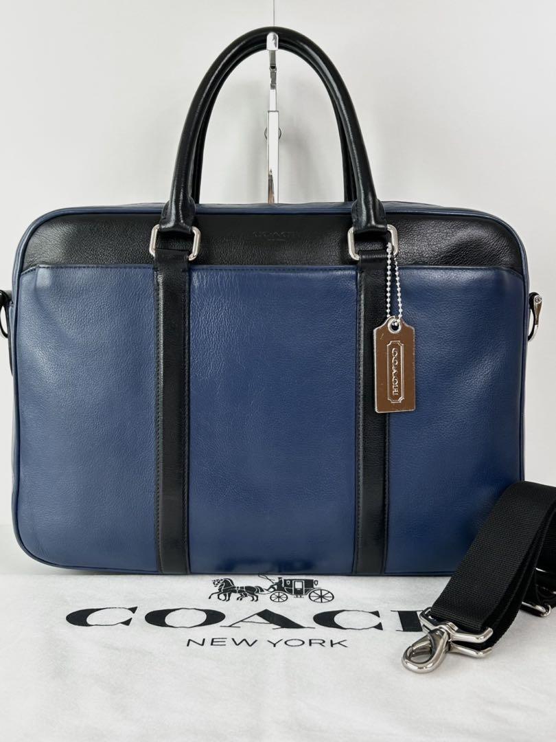 ✅【格安】定価8.9万　コーチ　メンテ済み　COACH ビジネス　バッグ　レザー