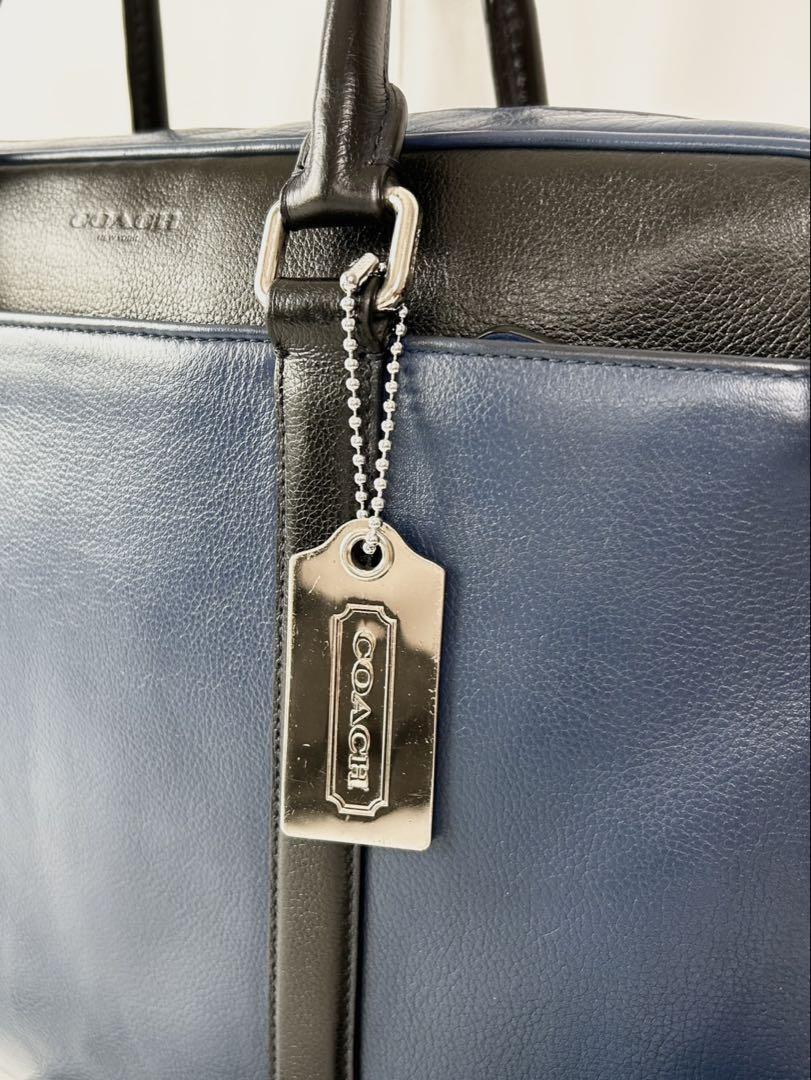 ✅【格安】定価8.9万　コーチ　メンテ済み　COACH ビジネス　バッグ　レザー