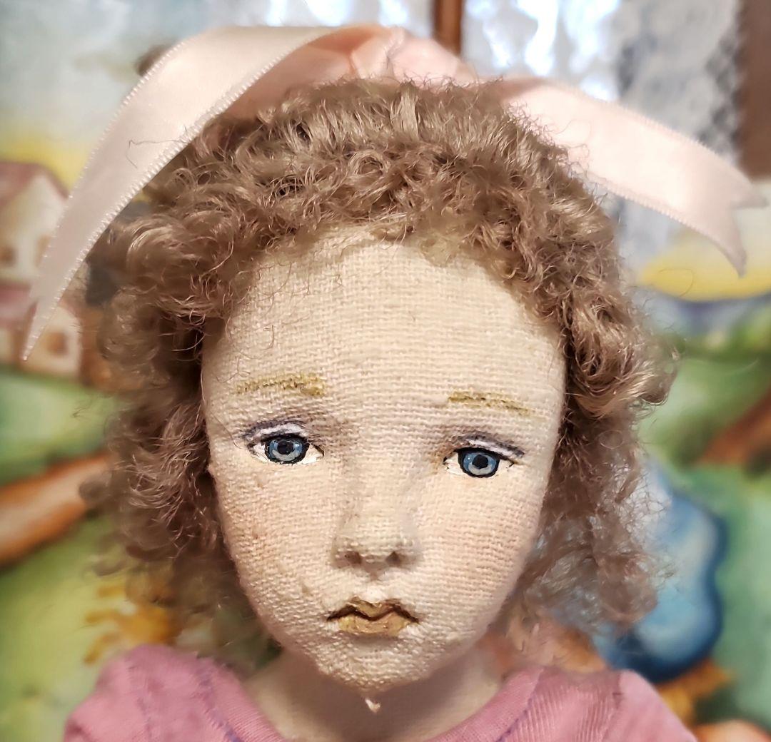 ヤフオク落札1980年代後半小林美枝子さん制作 創作人形②バレリーナ(少女時代)