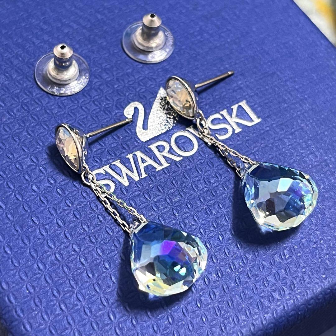 ピアス スワロフスキー スワン 白鳥 上品 きらきら swarovski