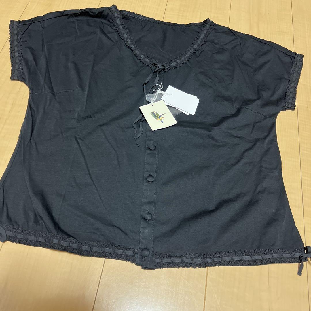 タグ付き新品未使用　マドモアゼルノンノン　パパス　L Tシャツ　半袖 タグ付き新品 マドモアゼルノンノンパパス L Tシャツ 綿100