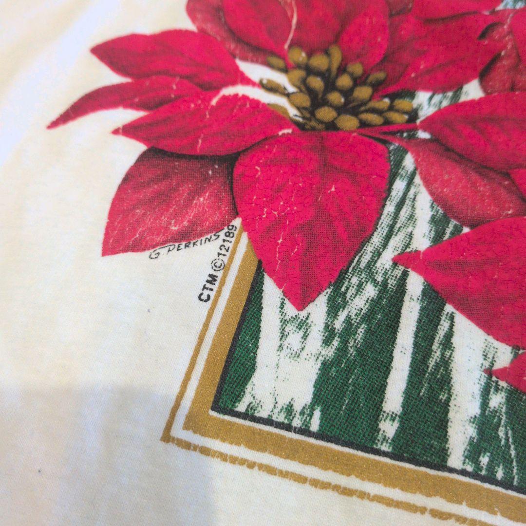 80年代 ヴィンテージ　フラワーTシャツ　コピーライト　ヘインズ