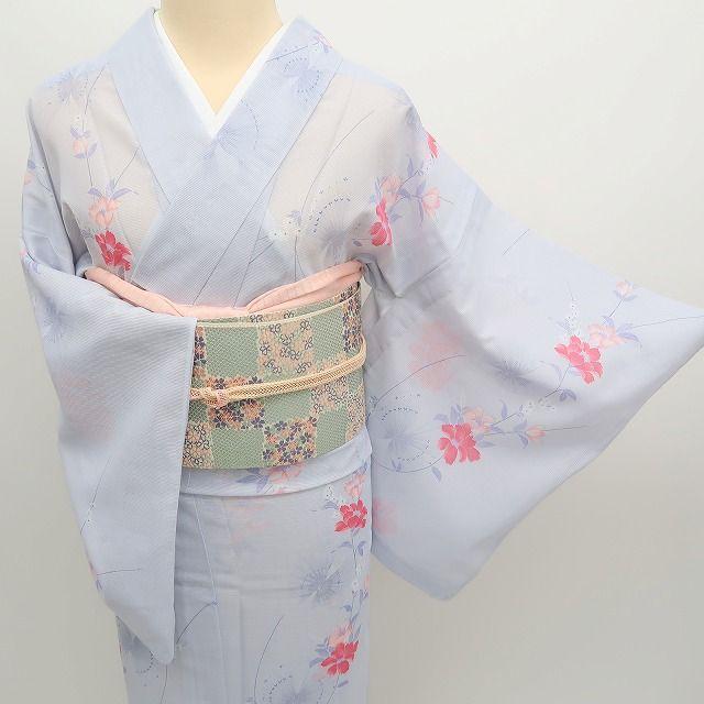 m1615＊美品 洗える夏着物 絽 誂えポリエステル 小紋 - メルカリ