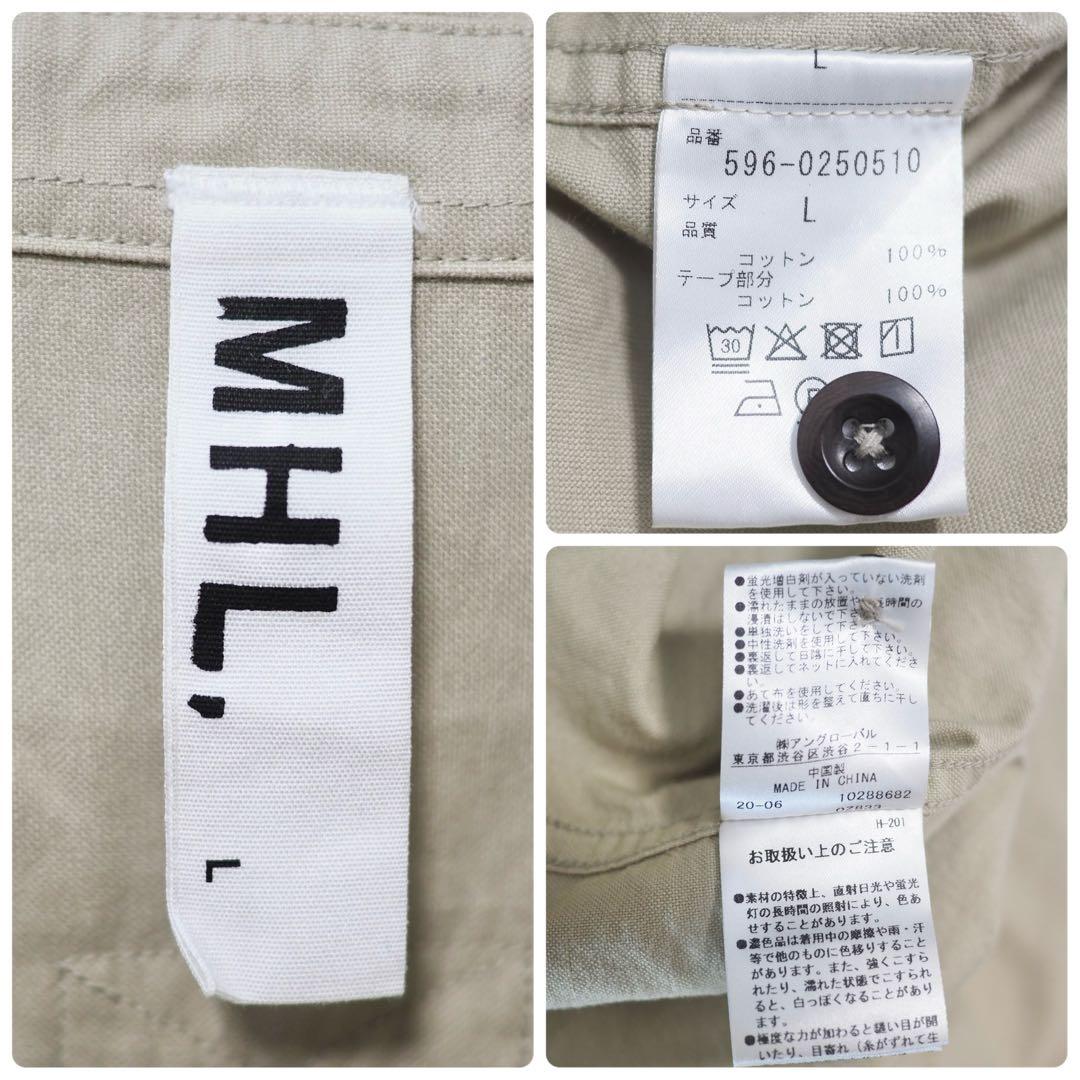 MHL. 20AW Soft Hopsack Shirt-Beige|LL・MHL. MEDICALDB_JP