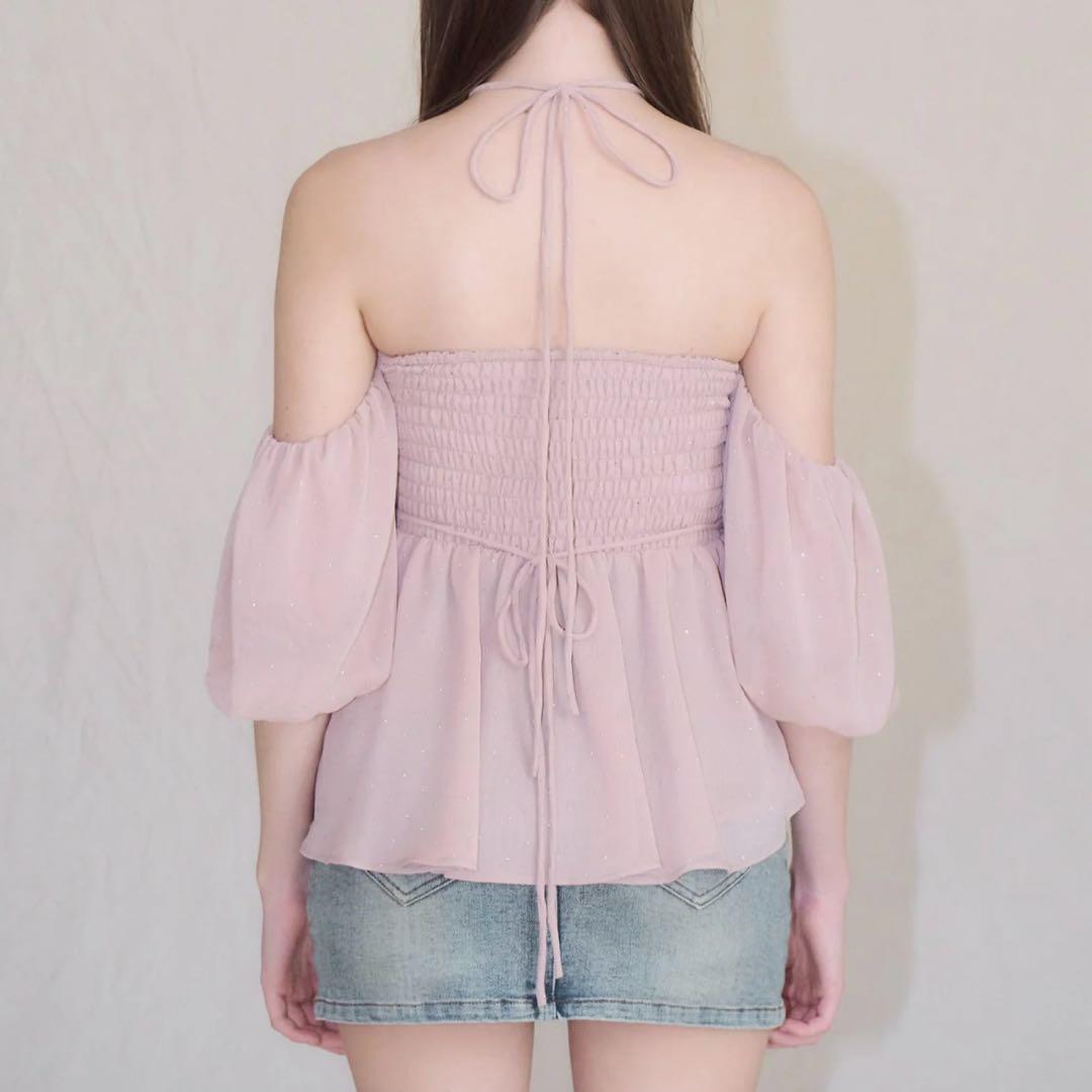 トップス yilon BIJOU OFFSHOULDER BLOUSE Yilon BIJOU OFFSHOULDER BLOUSE - メルカリ