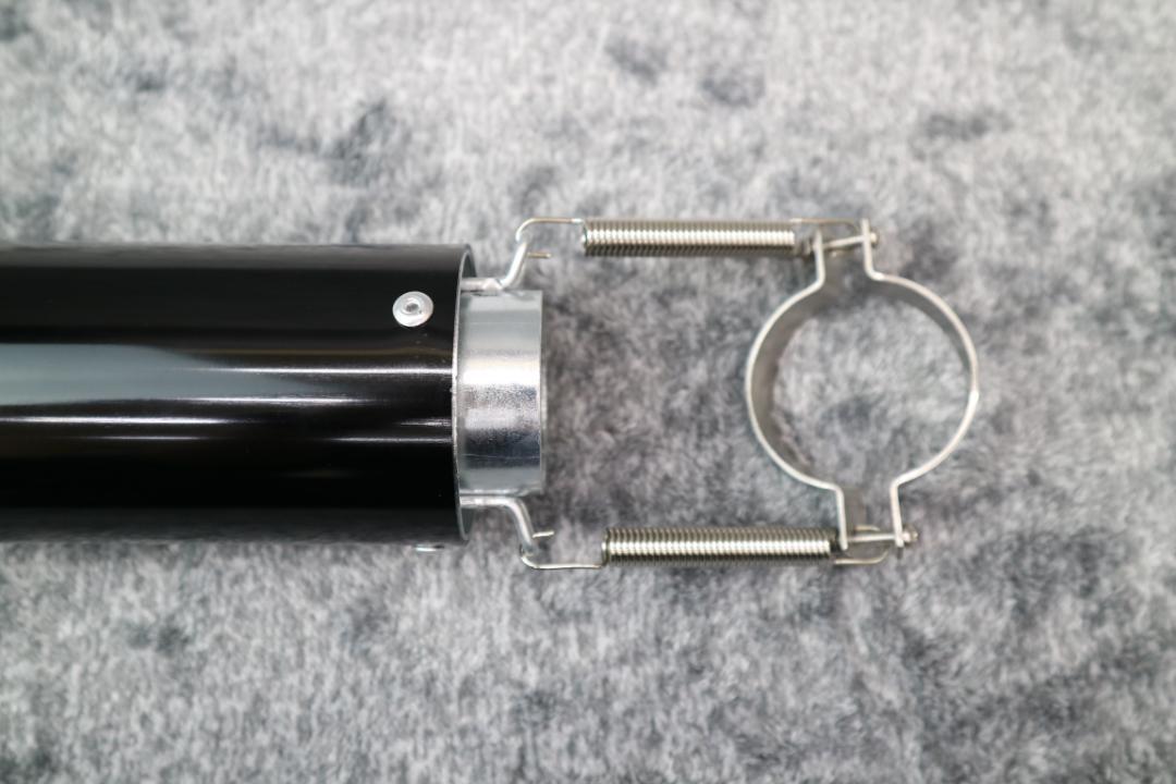 エンデ タイプ サイレンサー 黒×メッキ 50．8π バンド バネ