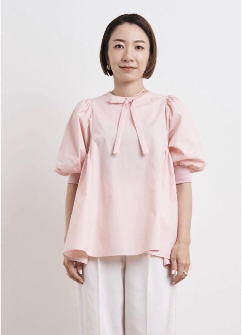 ✨【完売品】yori リボン サイドギャザーパフブラウス 36 - メルカリ