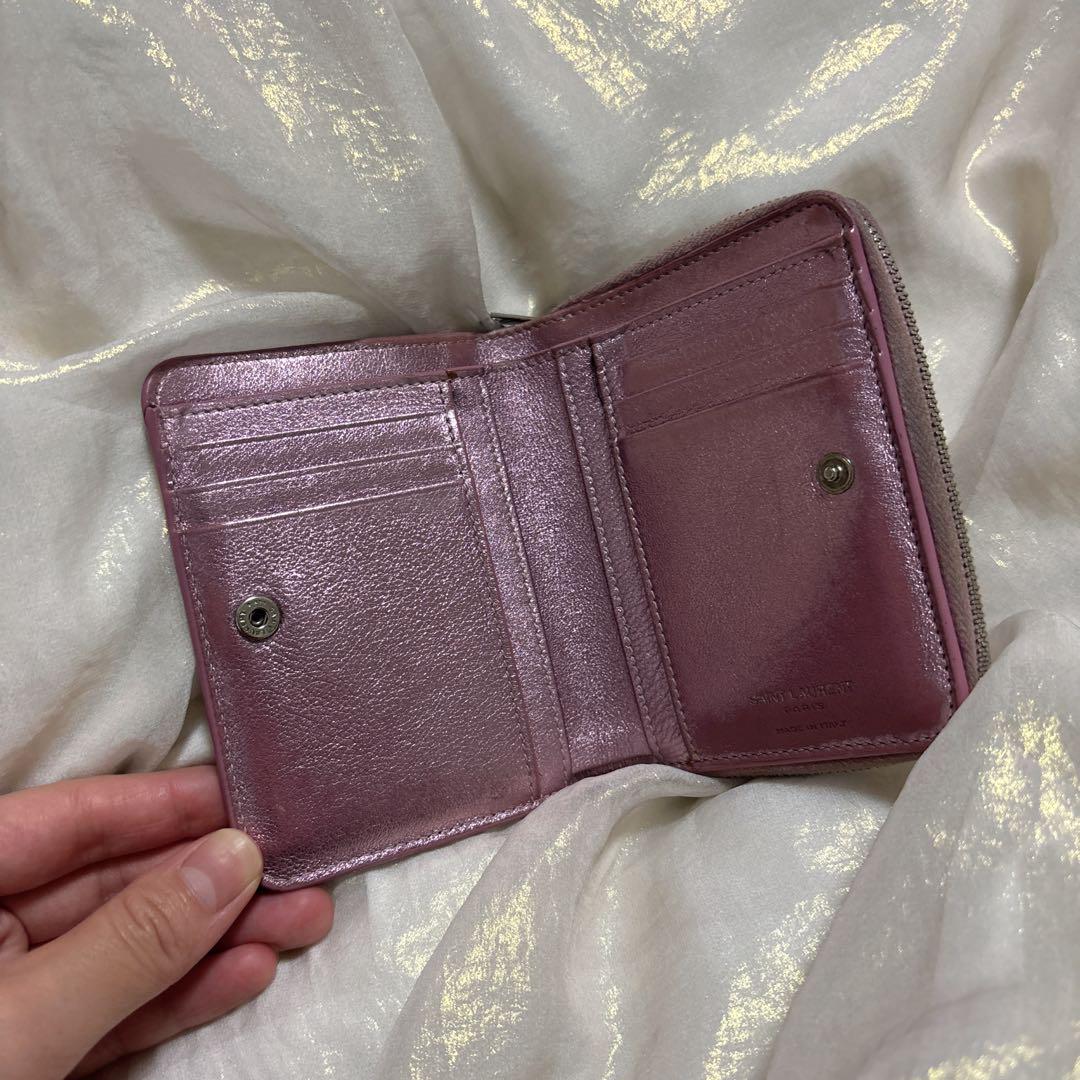 ♡*♡様 SAINT LAURENT ピンク 二つ折り財布