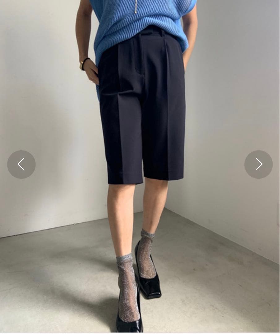 amerivintage basic slim half pants xsサイズ