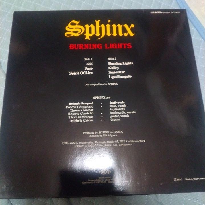 Sphinx /Burning Lights 輸入盤レコード Sphinx /Burning Lights 輸入盤レコード