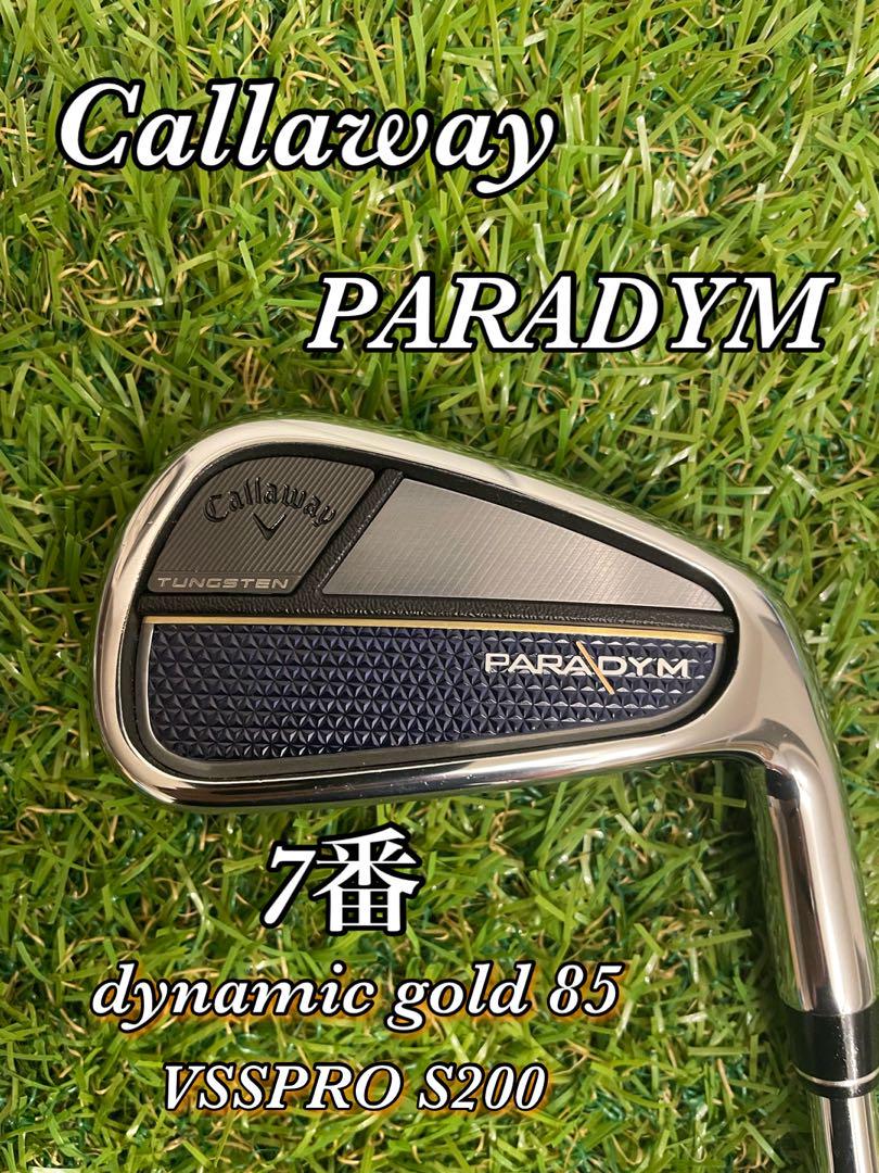 美品　Callaway PARADYM パラダイム 7番　ダイナミックゴールド