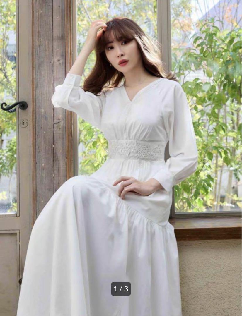 【1回着】Herlipto Leaf Lace Motif Tiered D