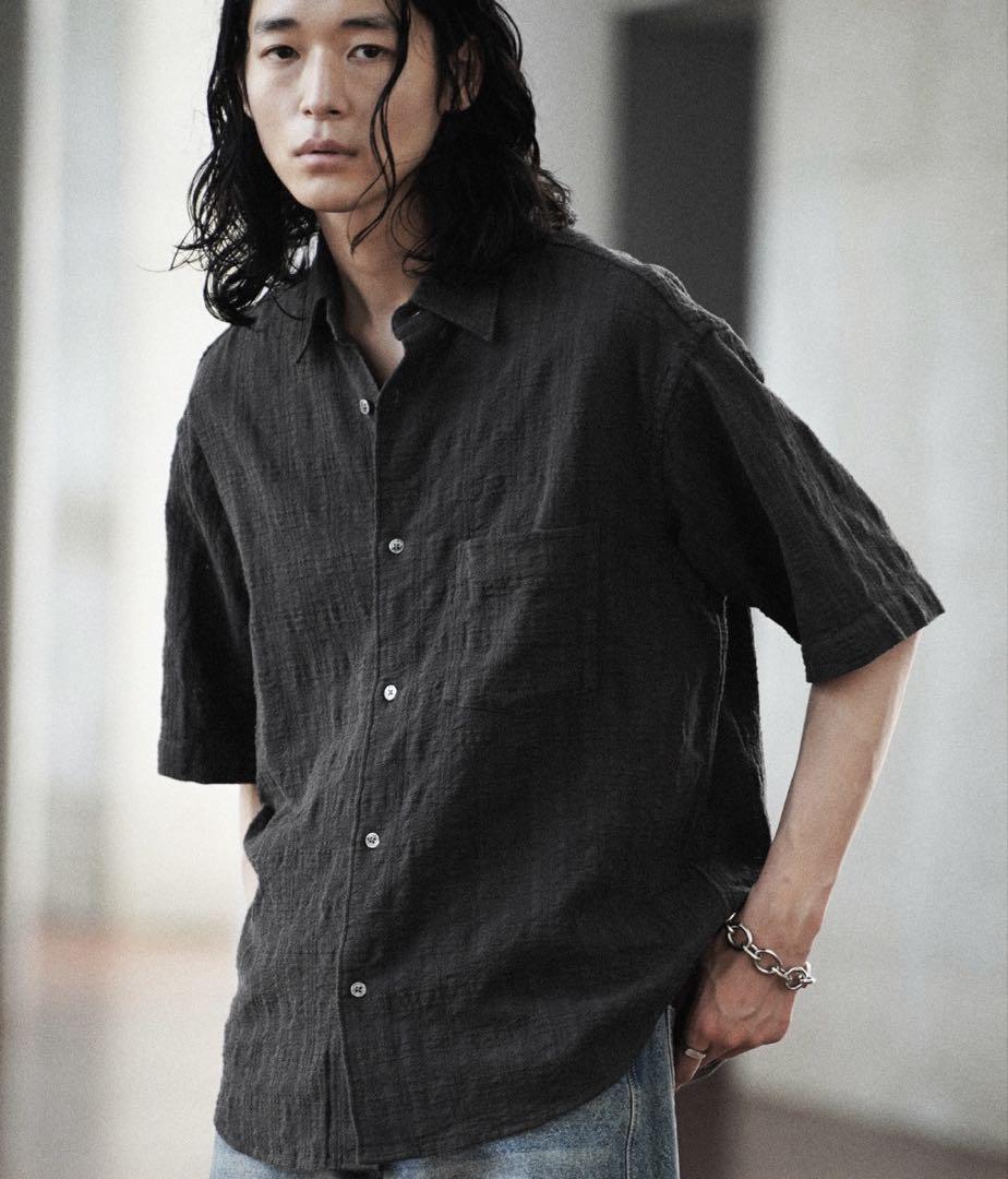 GAUZE MESH CHECK H/S SHIRT Sサイズ WYM LIDNM シャツ GAUZE MESH CHECK H/S SHIRT メンズ