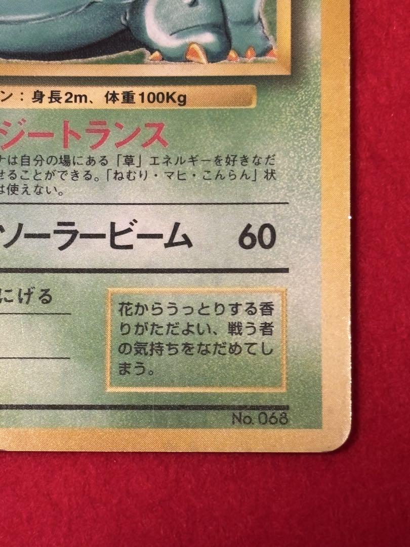 ポケモンカード フシギバナ 初版 マークなし VENUSAUR エラー