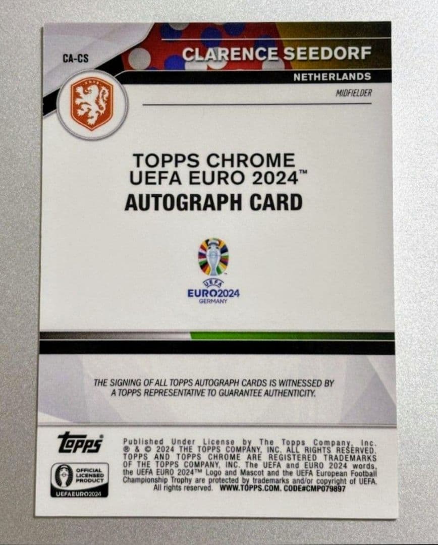 topps セードルフ
