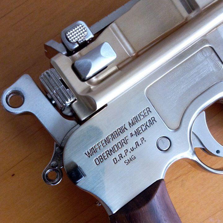 発火式　モデルガン　モーゼルM712　マルシン製　亜鉛ダイキャスト　ゴールド 発火式 モデルガン モーゼルM712 マルシン製 亜鉛ダイキャスト