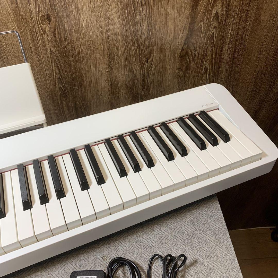 I343 CASIO Privia 電子ピアノ PX-S1000 WE 88鍵盤 - メルカリ