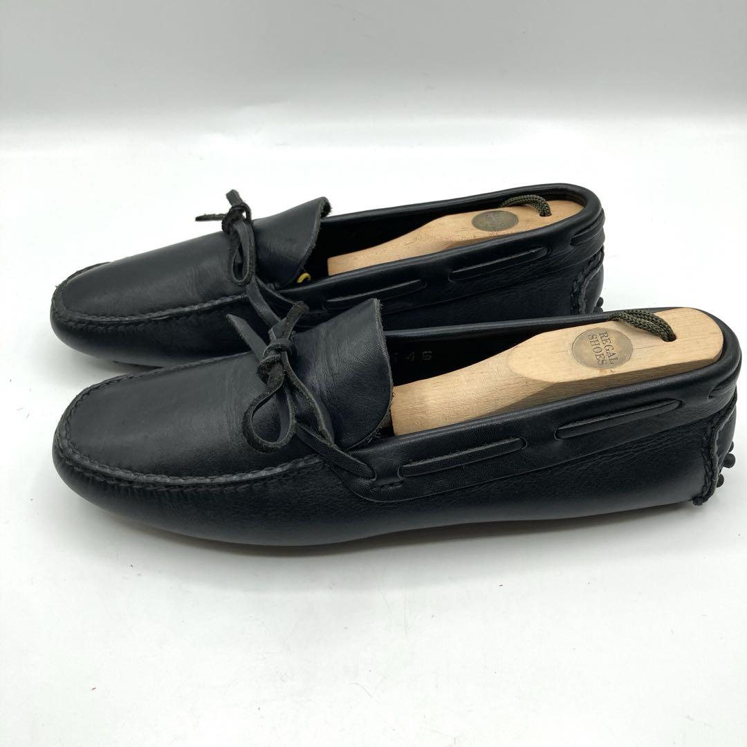 美品✨ カーシュー ドライビング シューズ 黒 モカシン イタリア製