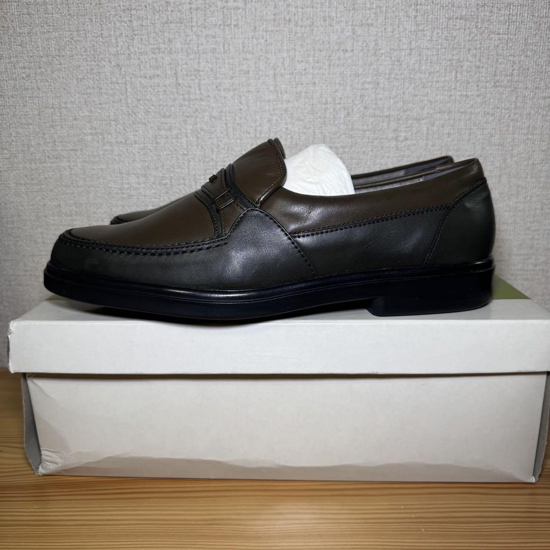 【新品未使用】マドラス　革靴　25.5cm　日本製　オリーブ　シューズ