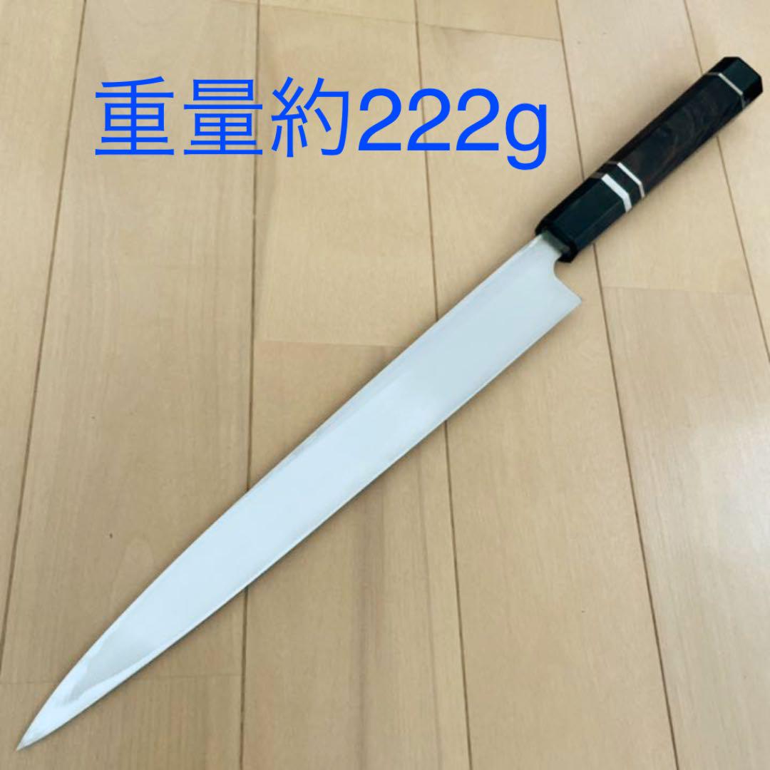 柳刃包丁 刺身包丁 9寸 270 黒檀両水牛三本銀巻柄 Tonosycolores Com