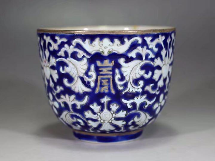 珐瑯彩 粉彩 茶杯 中国骨董 御製
