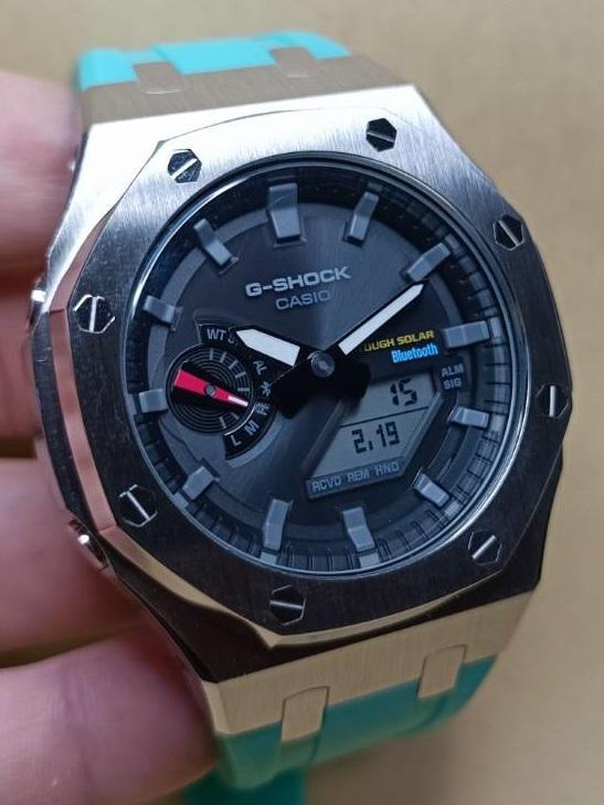 限定1 ティファニー GA2100 カシオーク MOD ラバー カスタム ケース