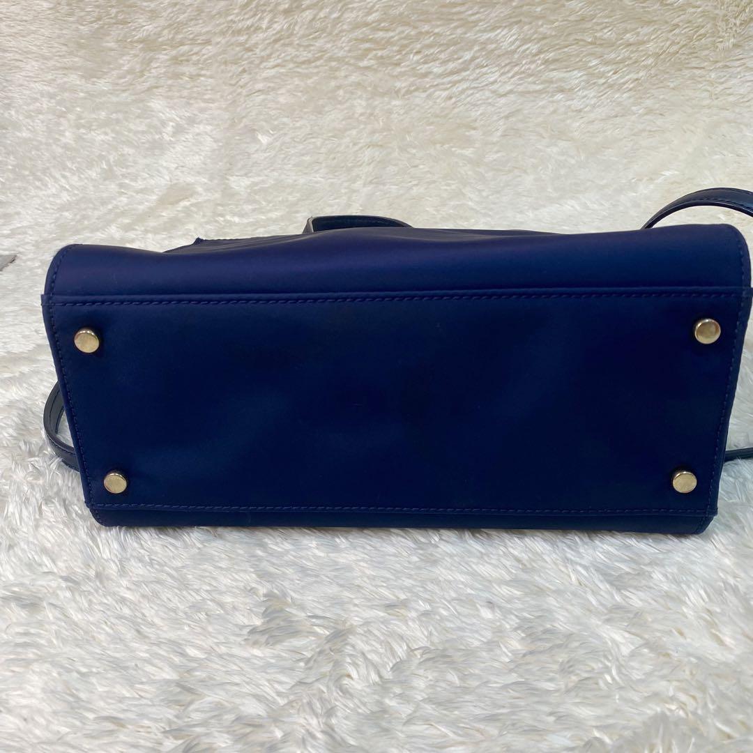 ケイトスペード ナイロン 2way ネイビー ショルダーバッグ