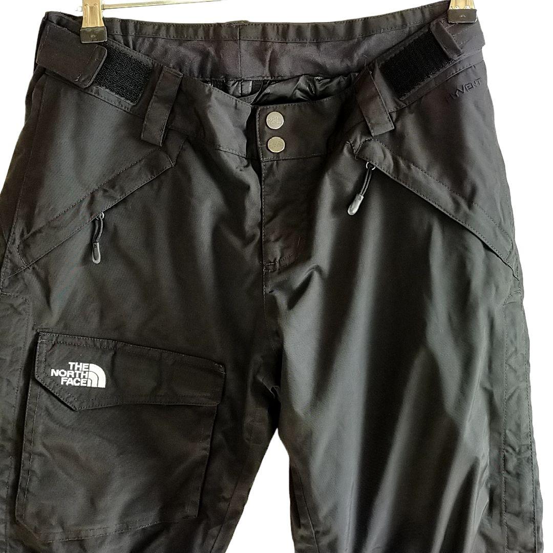 美品 高機能】US ノースフェイス HYVENT スノーボード パンツ 黒
