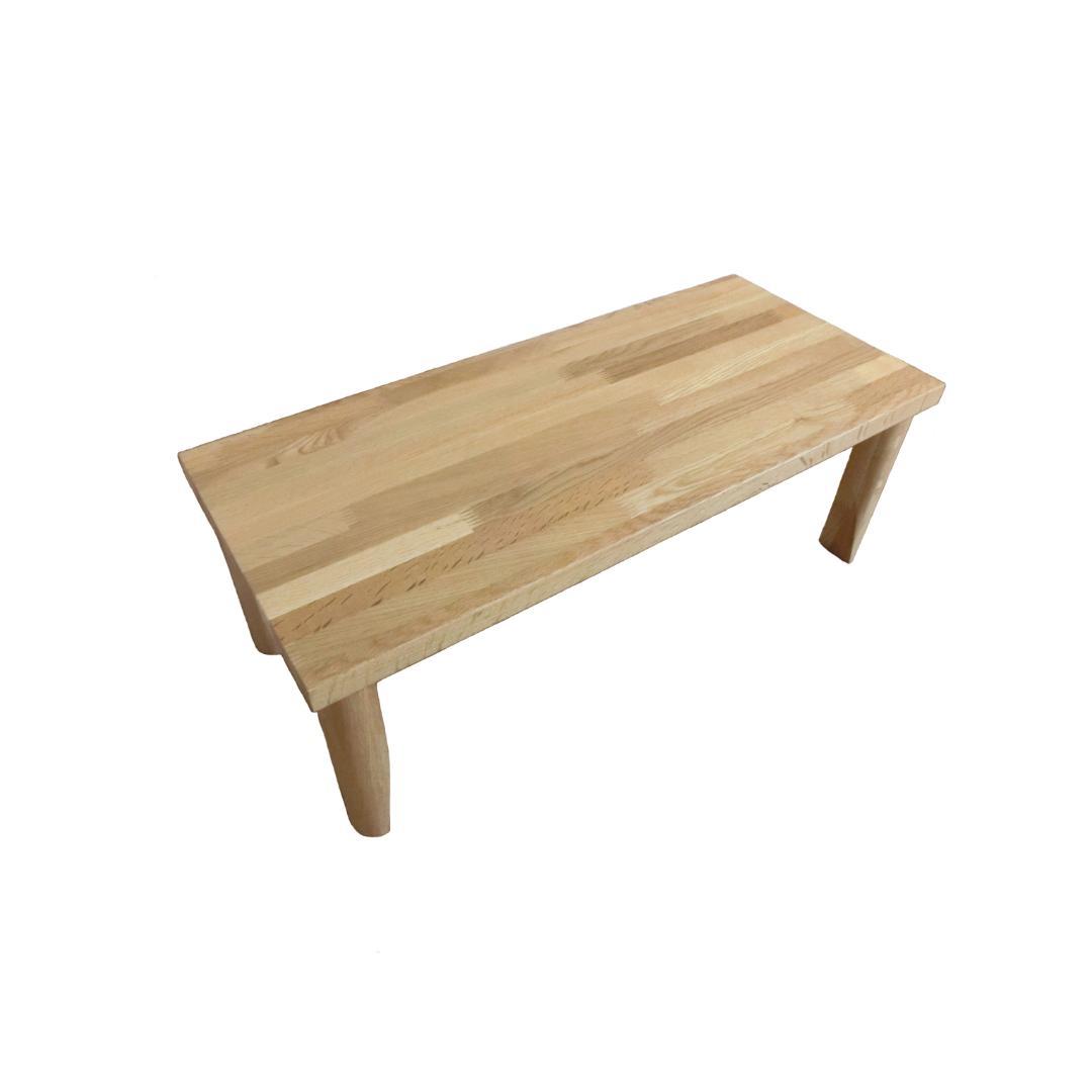 手作りサイドテーブル 2 木製 天然杢楢無垢集成材 W68D30H25