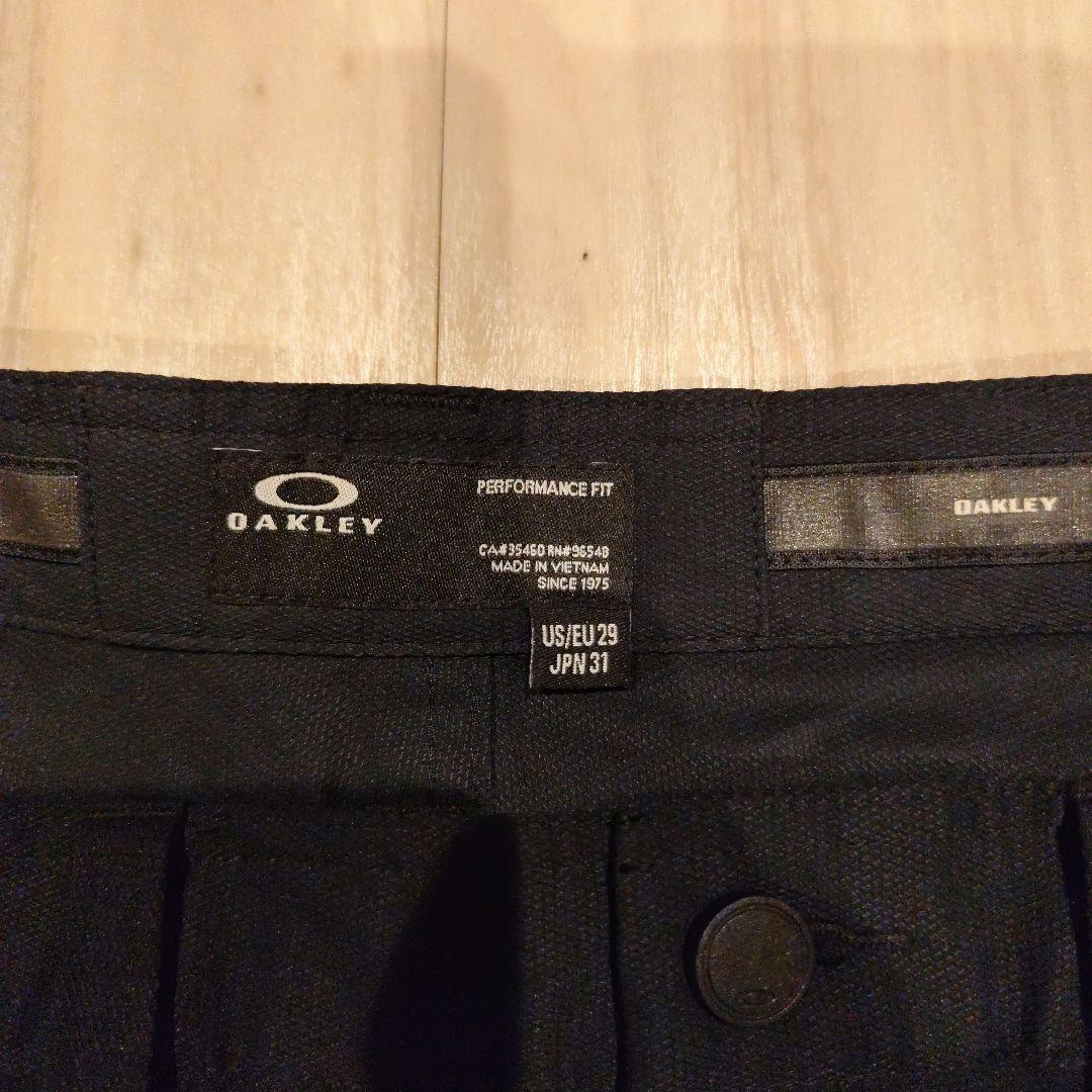oakley オークリーブラック スリムフィットパンツ ジッパー