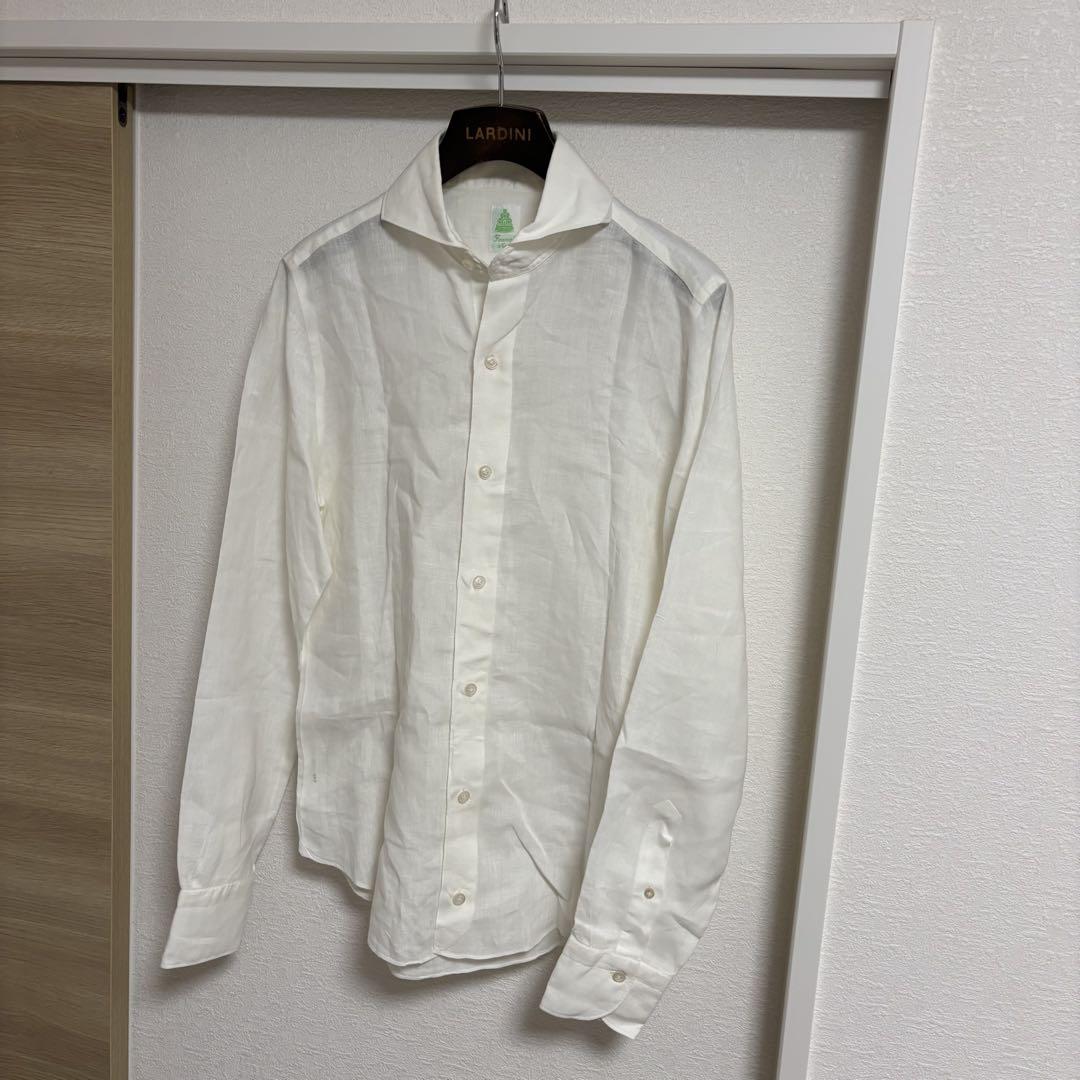 ホリゾンタル リネンシャツ