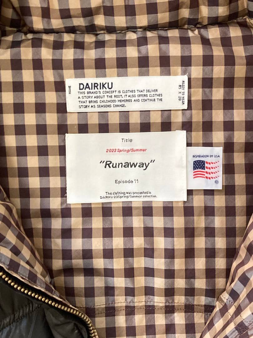 DAIRIKUダイリク ダウンベスト