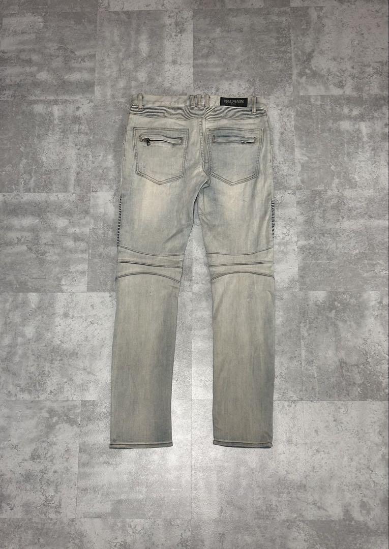balmain SS11 デストロイバイカーデニム　w30 Decarnin