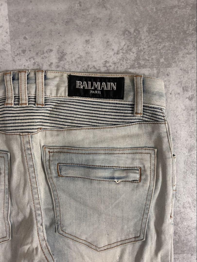 balmain SS11 デストロイバイカーデニム　w30 Decarnin