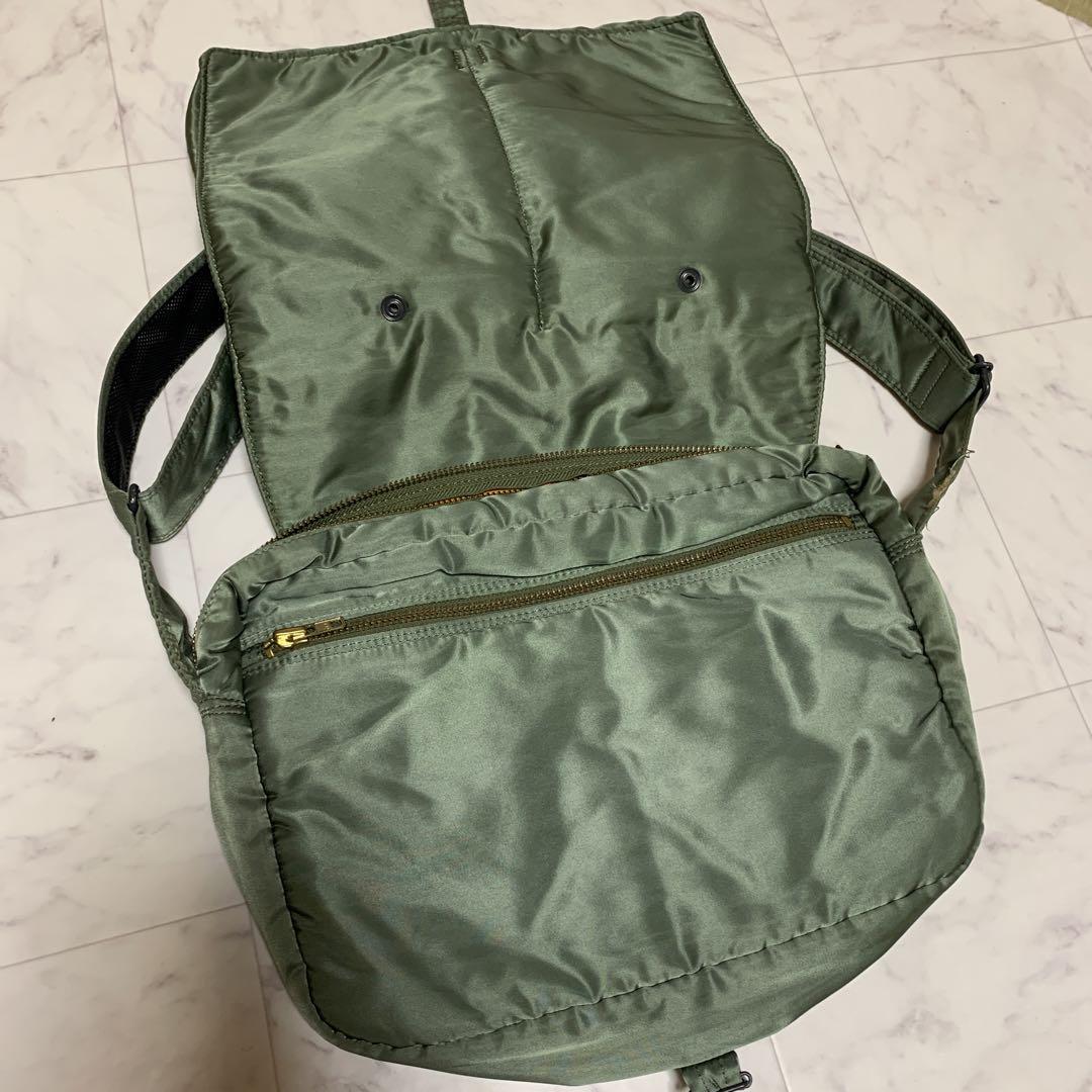 ポーター ショルダーバッグ セージグリーン カーキ（07 極美品