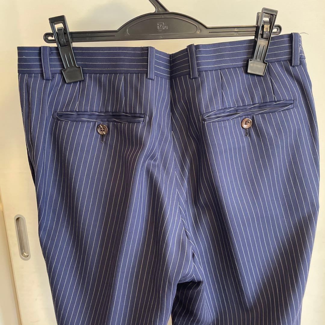 麻布テーラー スーツ セミオーダー ブルー 紺色 麻布テーラー スーツ セミオーダー ブルー 紺色