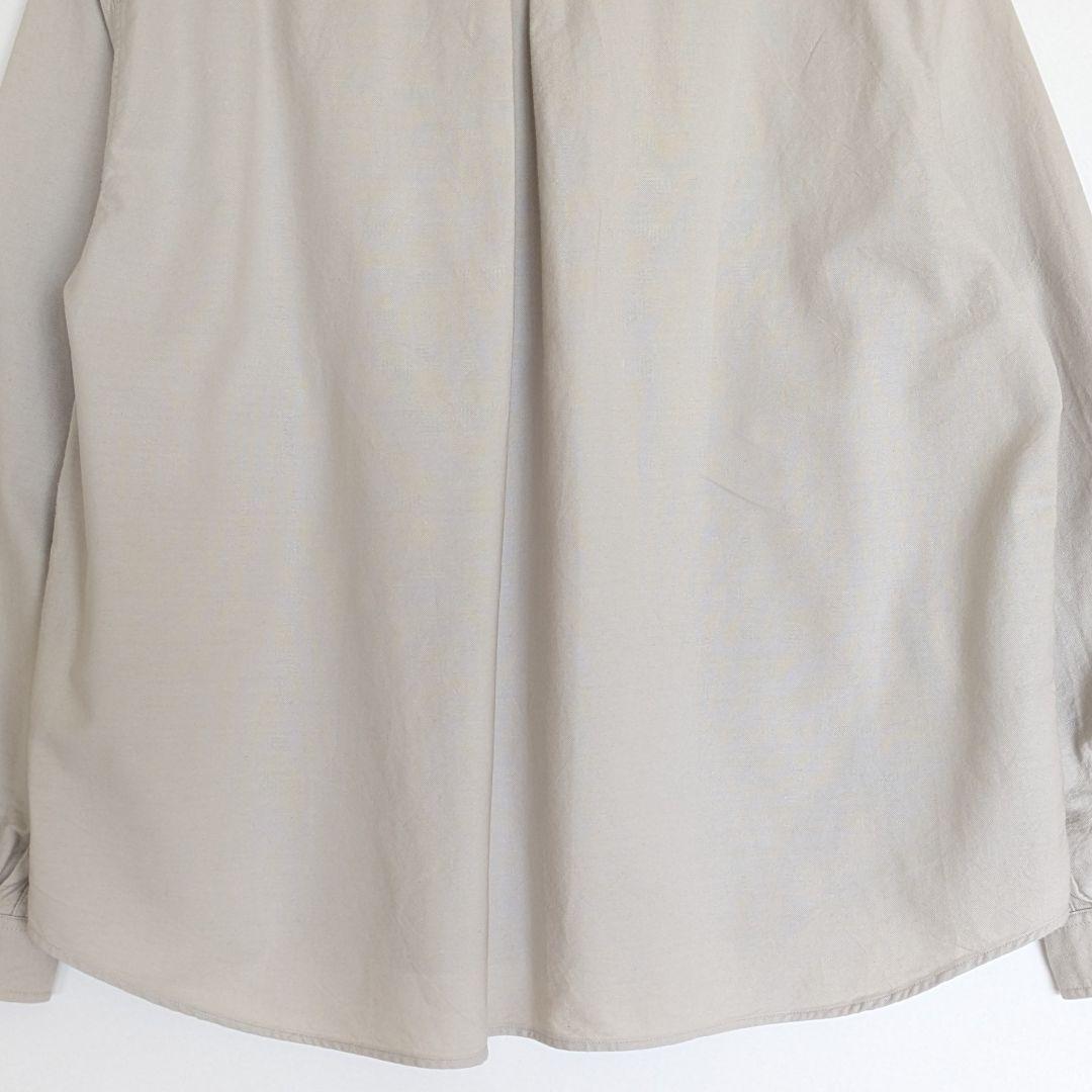 DANTON／OXFORD　ラウンドカラーシャツ　長袖　オイスター　36サイズ