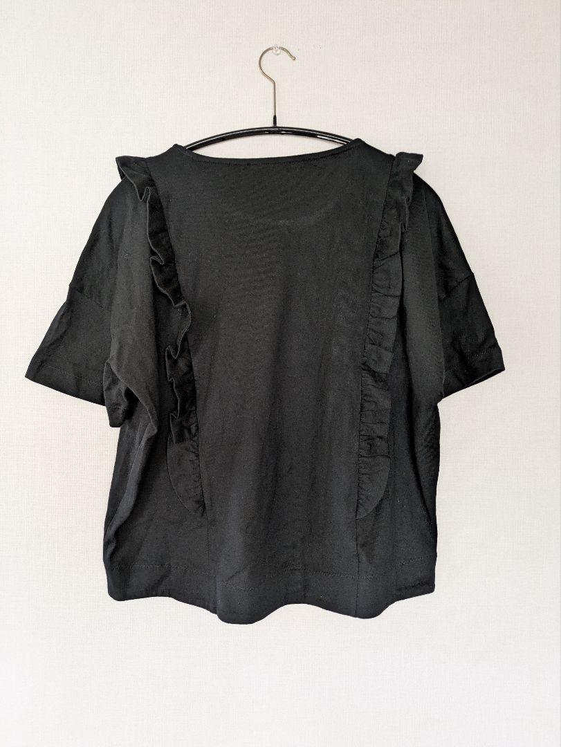 【35％OFF】 フランシュリッペ フリル付き黒半袖トップス メルカリ - M トップス