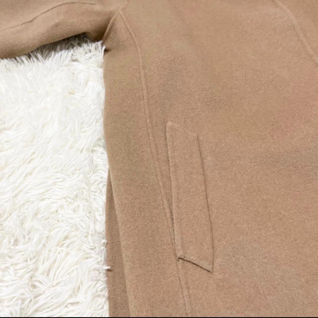 美品 エスマックスマーラ クチートアマーノ キャメル 人気 ロング丈 38 美品 エスマックスマーラ クチートアマーノ キャメル 人気 ロング丈 38