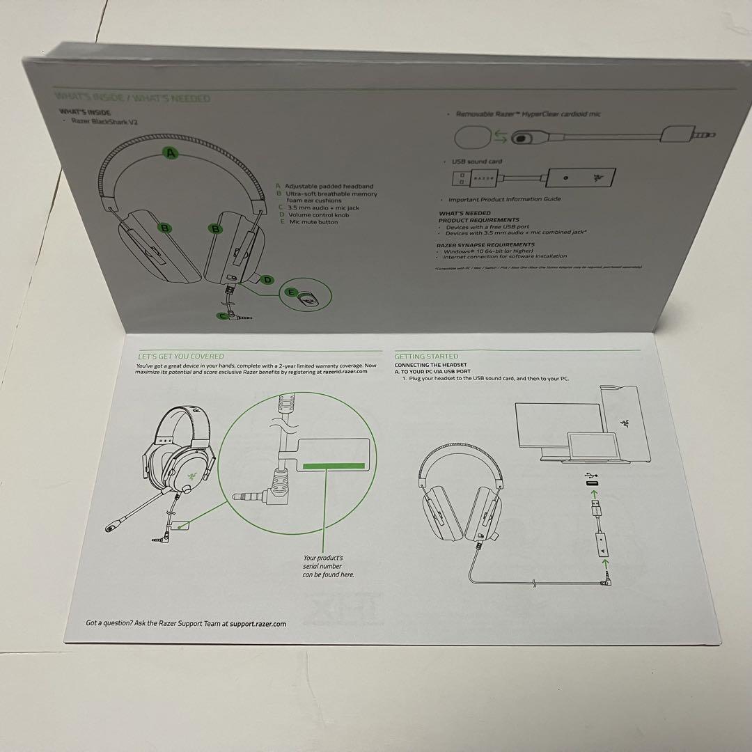 ☆値下げ☆Razer BLACKSHARK V2+USB SOUND CARD