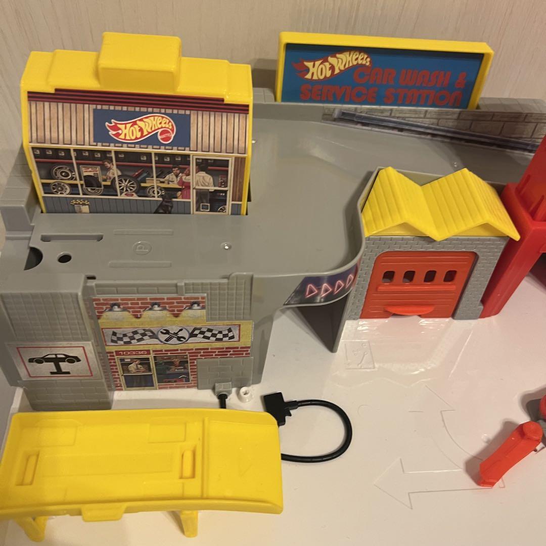 ミニカー hotwheels car wash service station