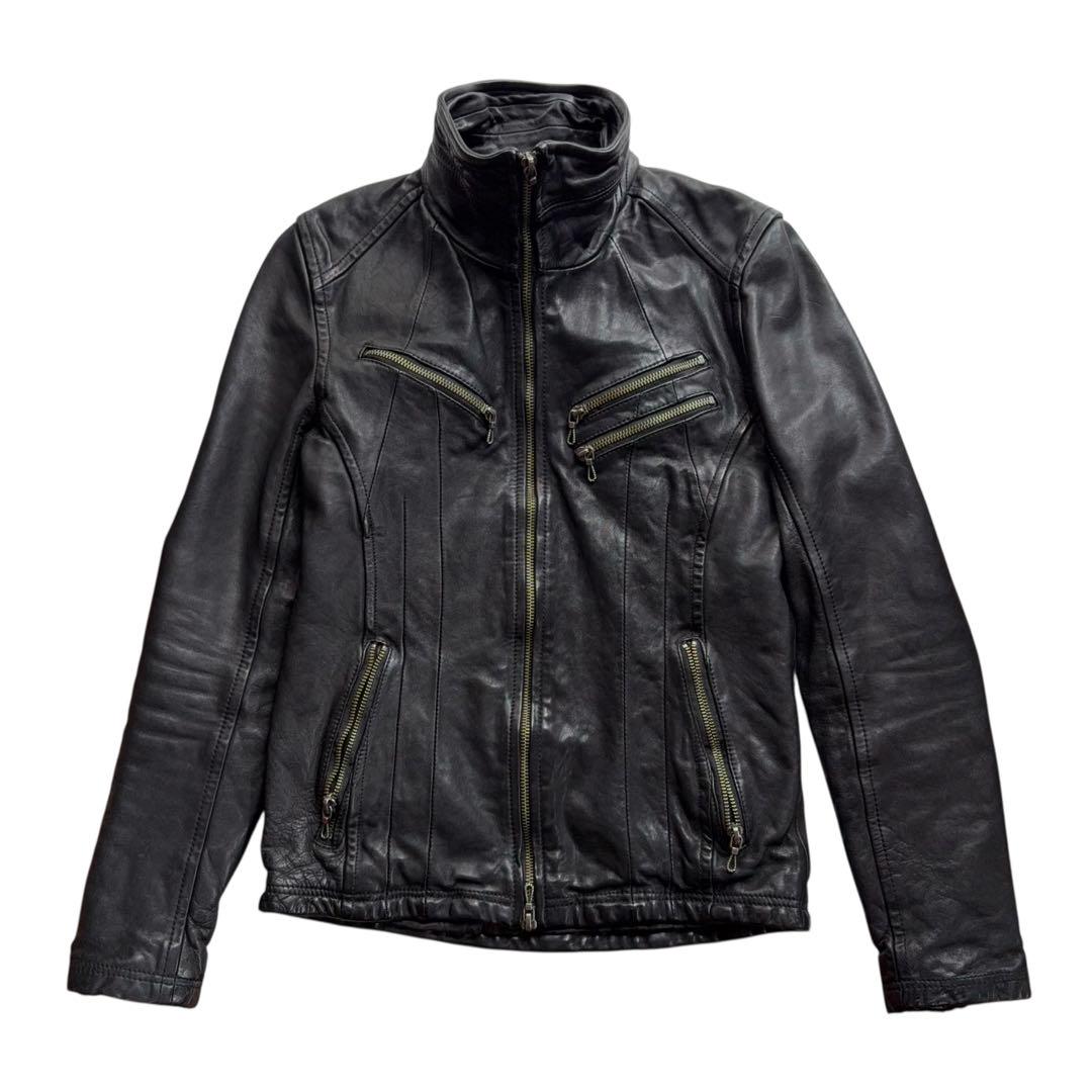 ジャケット・アウター FUGA 00s horse skin leather ridersjacket