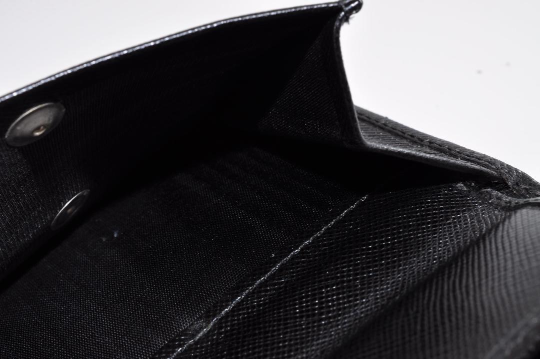 PRADA プラダ レディース 三つ折り財布 ブラック 黒