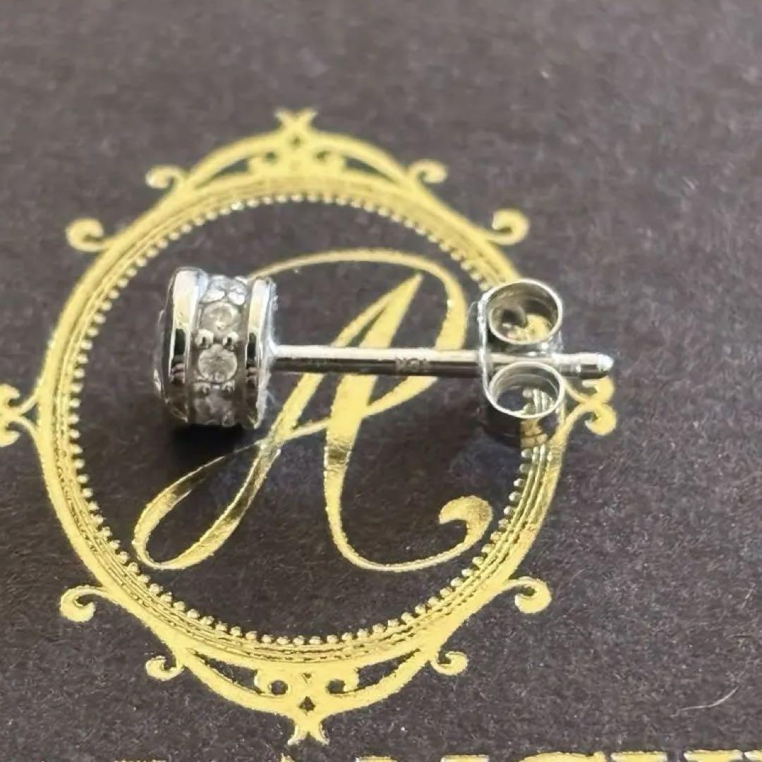 AVALANCHE アバランチ 10K ホワイトゴールド ピアス 4mm