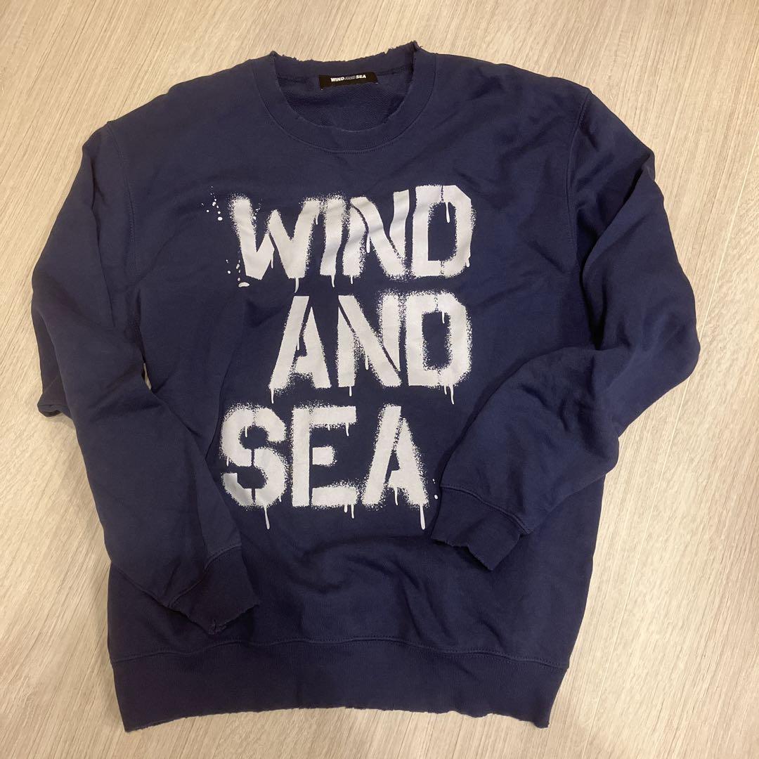 トップス WIND AND SEA SPRAY LOGO CREWNECK SWEAT C