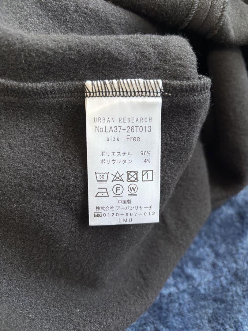 SONNY LABEL （アーバンリサーチ）黒 ブラック　ジャンパーワンピース URBAN RESEARCH Sonny Label ジャンパースカート コーデュロイ