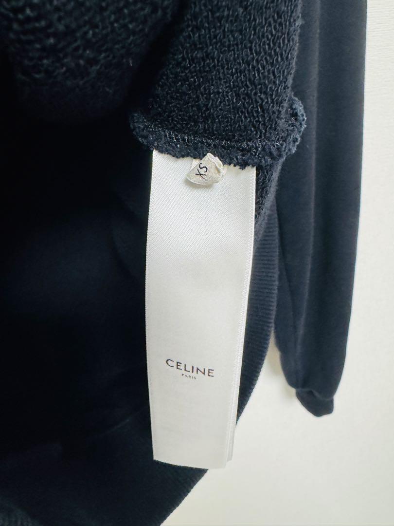 Celine セリーヌ　ドローコード　フーディ　パーカー　　ロゴ