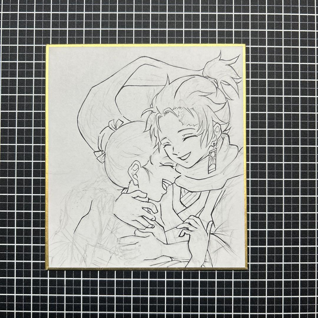 ⚠️制作中⚠️ 手描きイラスト ファンアート 鬼滅の刃 小色紙